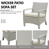 Outdoor Rattan Wicker 7-Seater Sectional Sofa Set