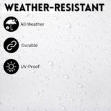 9ft White Color Outdoor Patio Umbrella with Centre Pole