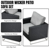 Outdoor Rattan Wicker 7-Seater Sofa Set