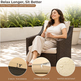Outdoor Wicker 5-Piece Patio Sofa Set