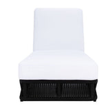 Outdoor All-Weather Rope Lounger with Cushions