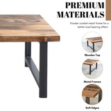 Natural Wooden Top Coffee Table