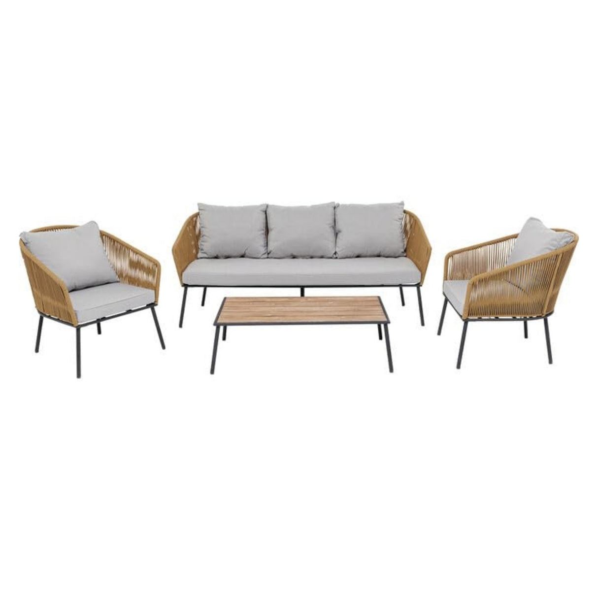 5-Seater Outdoor All-Weather Rope Sofa Set