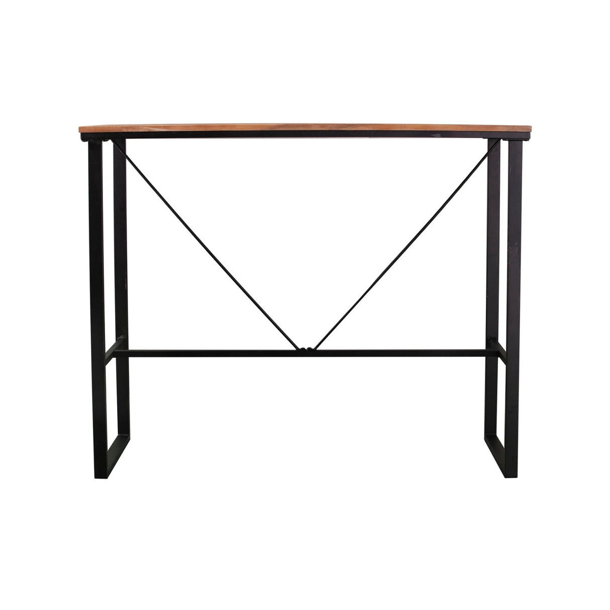 Outdoor Bar Table With Wooden Top