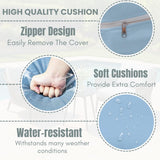 Outdoor 3 Piece All-Weather Rope Patio Set
