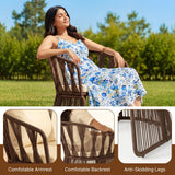 Outdoor Rope 3-Piece Patio Set (Brown & Cream)