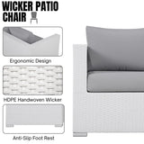 7-Piece L-Shaped Outdoor Sectional Sofa