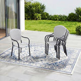 4-Piece Outdoor Rattan Wicker Patio Chairs