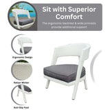 Outdoor Rattan Wicker 3-Piece Patio Set