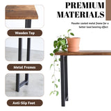Sheesham Wood Top Modern Console Table