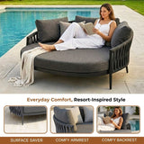 Outdoor Patio Rope Daybed for Garden
