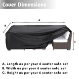Outdoor Six Seater Sofa Cover