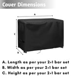 Outdoor 2+1 Bar Set Cover