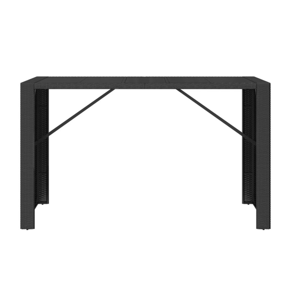 Outdoor Rattan Wicker Bar Table