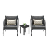 3 Piece Garden Outdoor Rope Patio Set