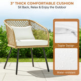 Outdoor Wicker 3-Piece Patio Set