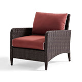 1-Piece Outdoor Wicker Single Seater Sofa