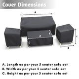 Outdoor Five Seater Sofa Cover