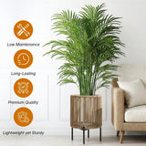 Outdoor Rope Planter with Metal Stand (Beige)