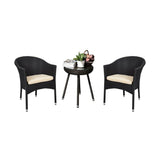 3-Piece Outdoor Rattan Wicker Patio Set