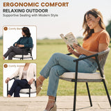 4-Piece Outdoor Rope Patio Dining Chairs