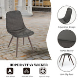 Outdoor All-Weather Resistant Rattan Wicker 7-Piece Dining Set