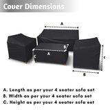 Outdoor Four Seater Sofa Cover