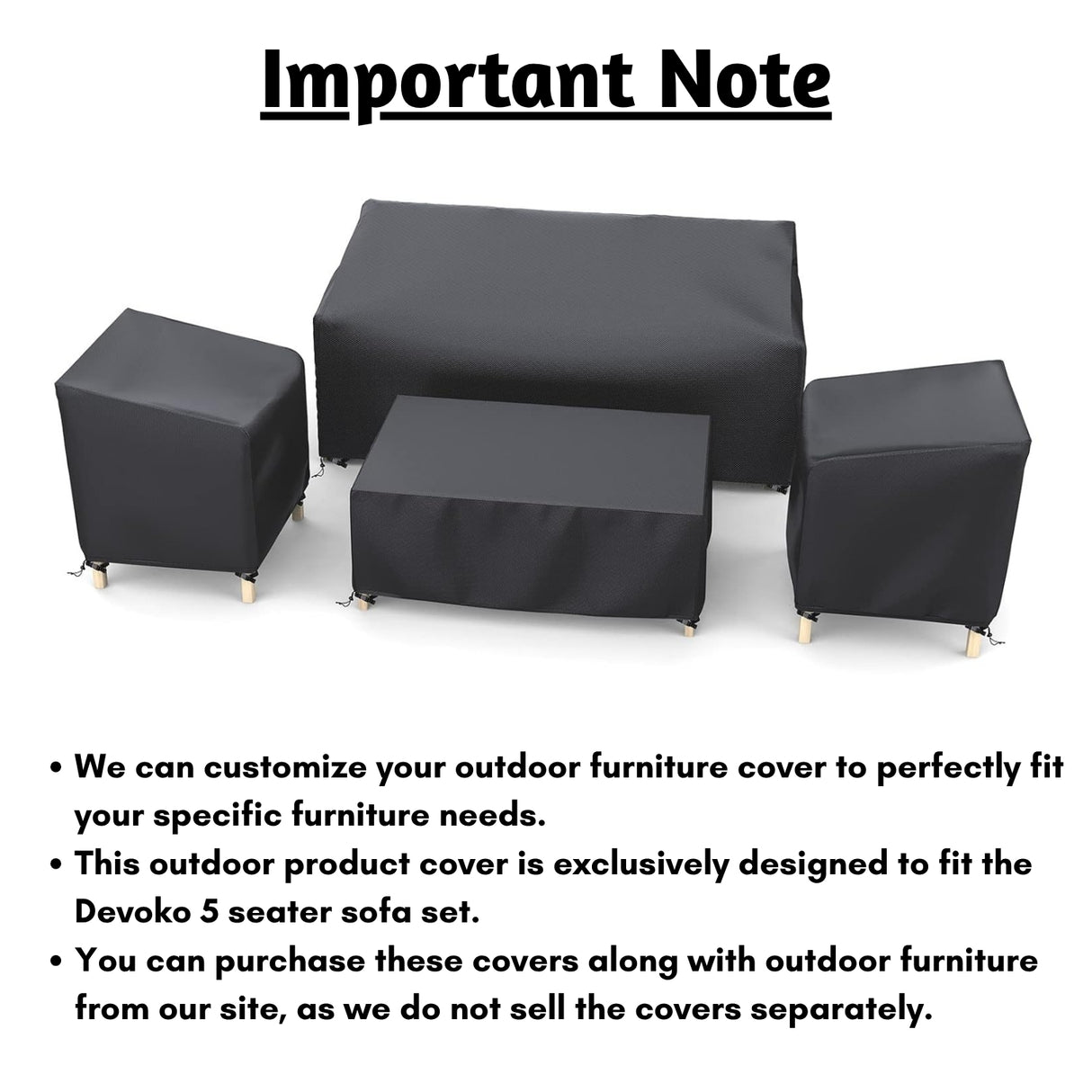 Outdoor Five Seater Sofa Cover
