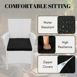 9-Piece Outdoor Rattan Wicker Dinning Table Set