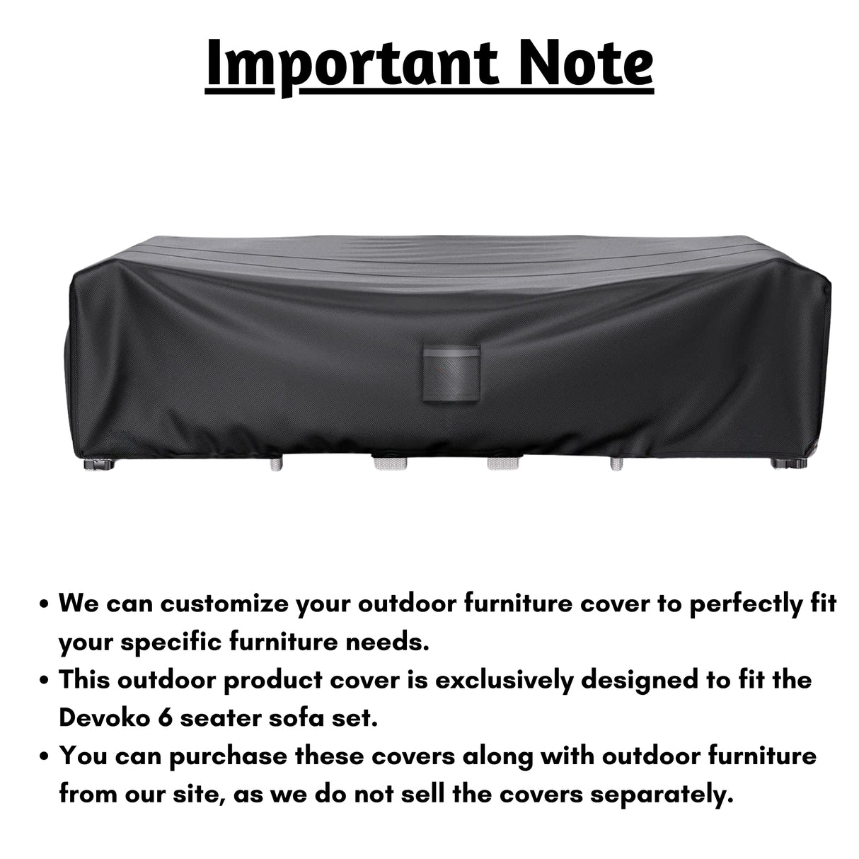 Outdoor Six Seater Sofa Cover