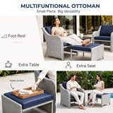 Outdoor Rattan Wicker 5 Piece Patio Sofa Set