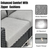 Outdoor Rattan Wicker 7-Seater Sofa Set