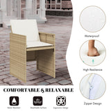 All Weather Wicker Patio Dinning Table Set
