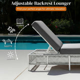Outdoor Rope Lounge Chairs Set of 2 with Thick Cushions