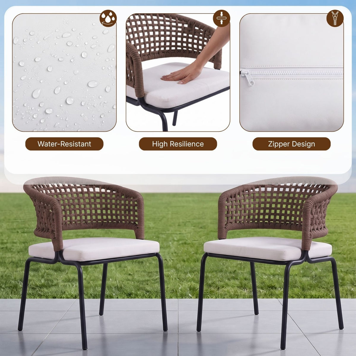 All Weather Resistant 5-Piece Outdoor Dining Set