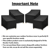Outdoor 4 Chairs Sofa Cover