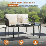 Outdoor 4 Seater Rope Sofa Set