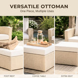 Outdoor Rattan Wicker 4-Piece Patio Sofa Set