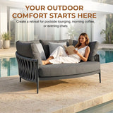 Outdoor Patio Rope Daybed for Garden