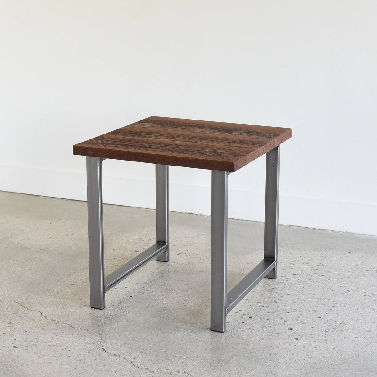 Modern Sheesham Wood Top End Table