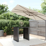 Outdoor Rattan Wicker Bar Table