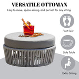Round Outdoor Rope Footstool