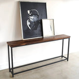 Sheesham Wood Top Modern Console Table