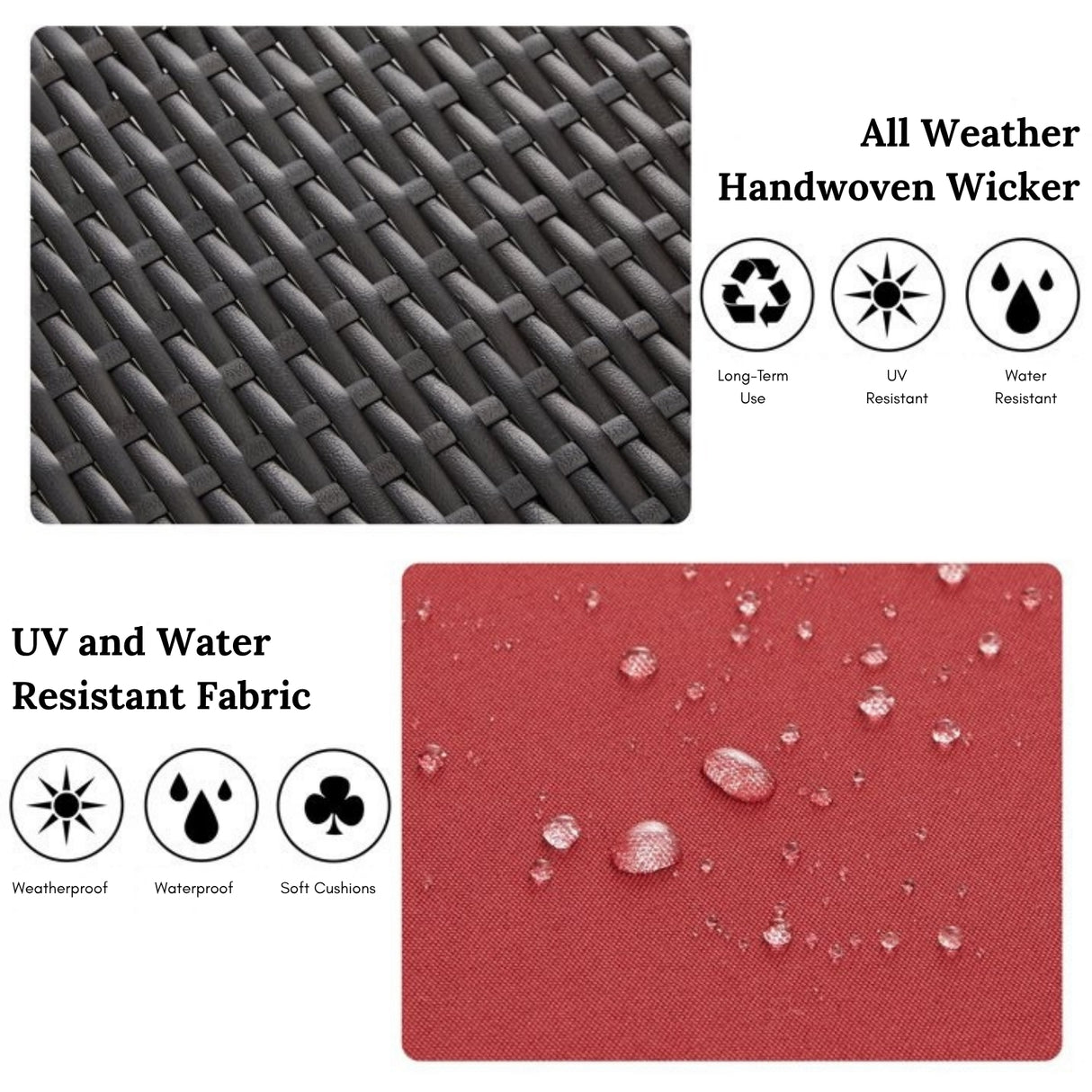 Outdoor All-Weather Wicker Lounger