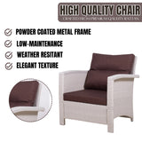Outdoor All-Weather Wicker Single Seater Sofa