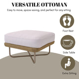 Outdoor All-Weather Rope Ottoman