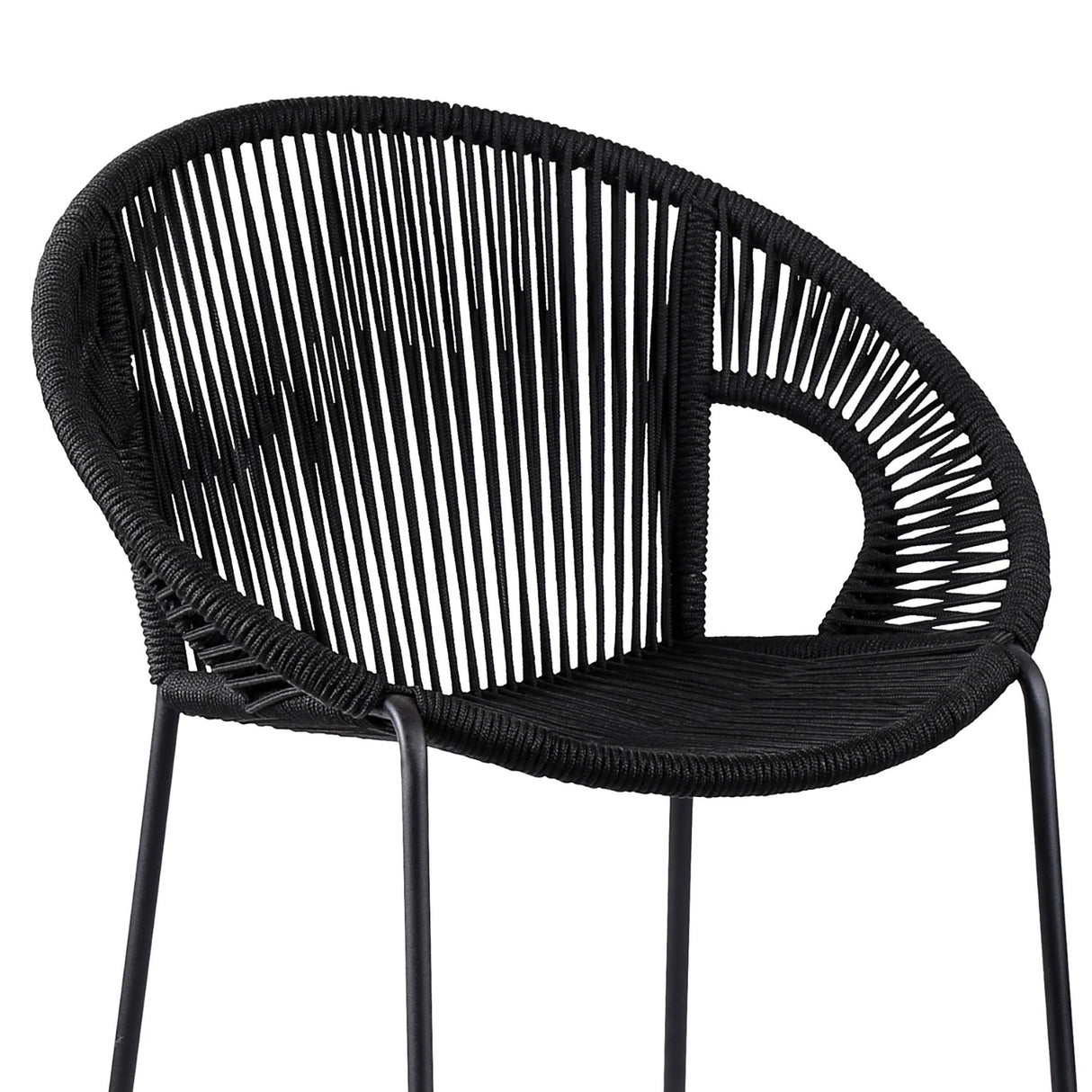 2-Piece Outdoor Rope Bar Chairs – Stylish Comfort Built to Last
