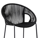 2-Piece Outdoor Rope Bar Chairs – Stylish Comfort Built to Last