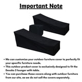 Outdoor Double Lounger With Table Cover