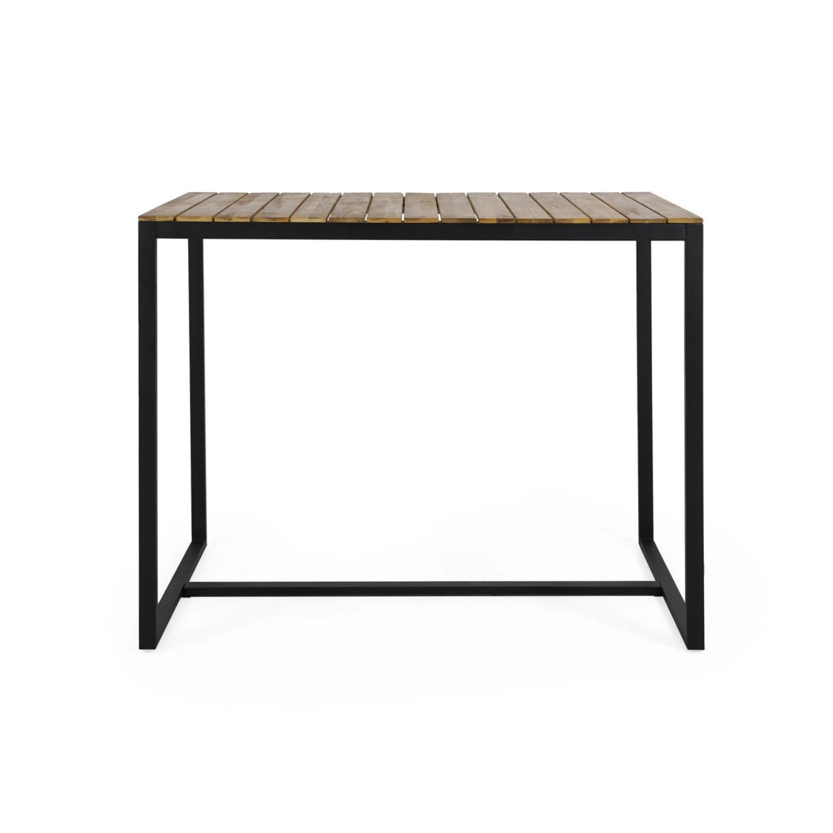 Outdoor Bar Table With Wooden Top